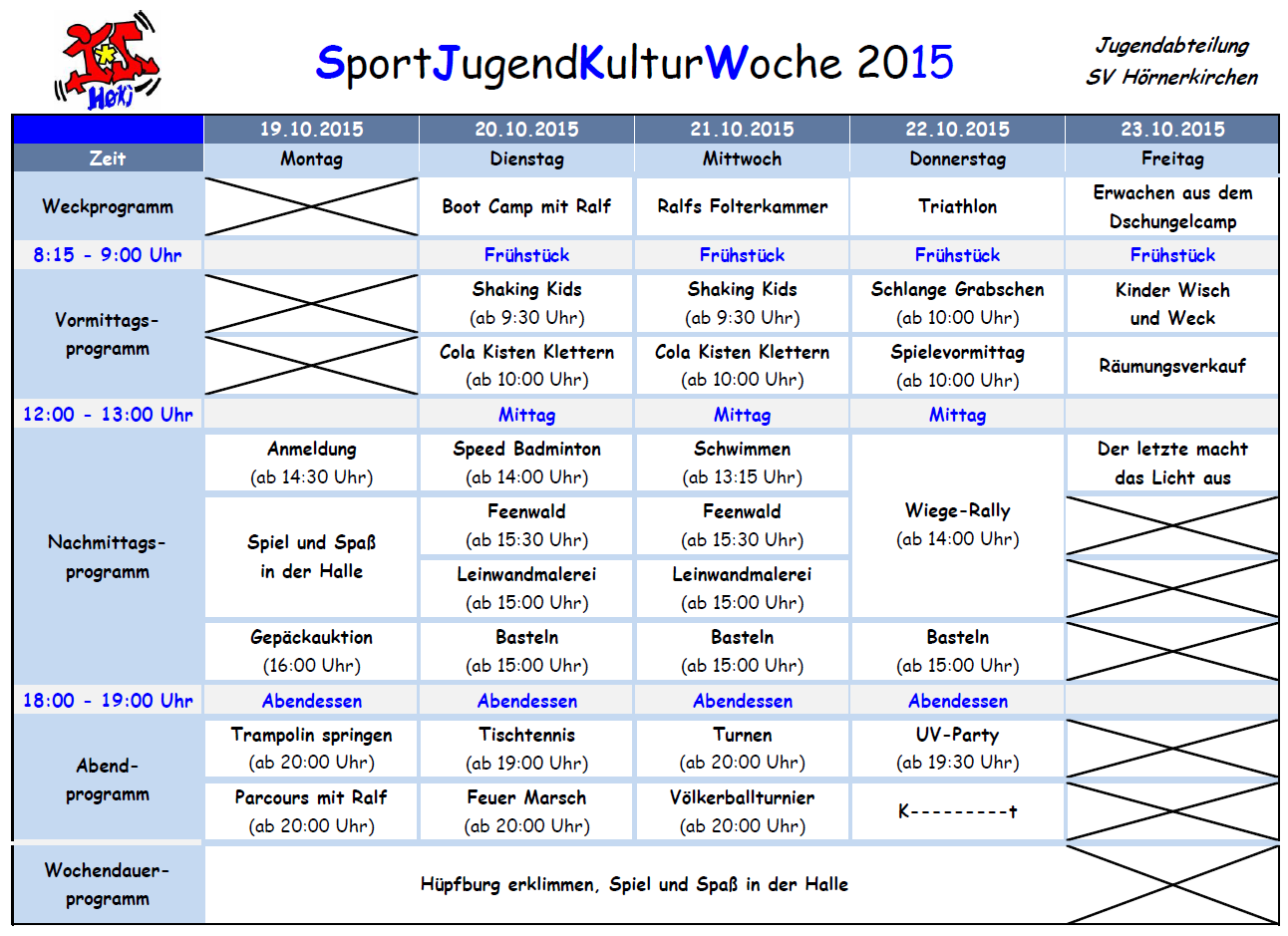 Sport In Hornerkirchen Sjkw 2015